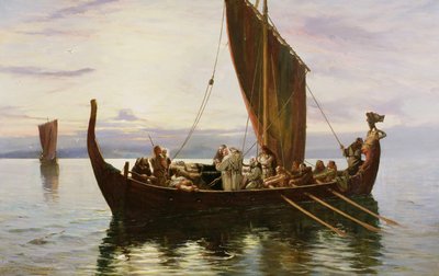 El último viaje del vikingo, 1882 de Robert Gibb